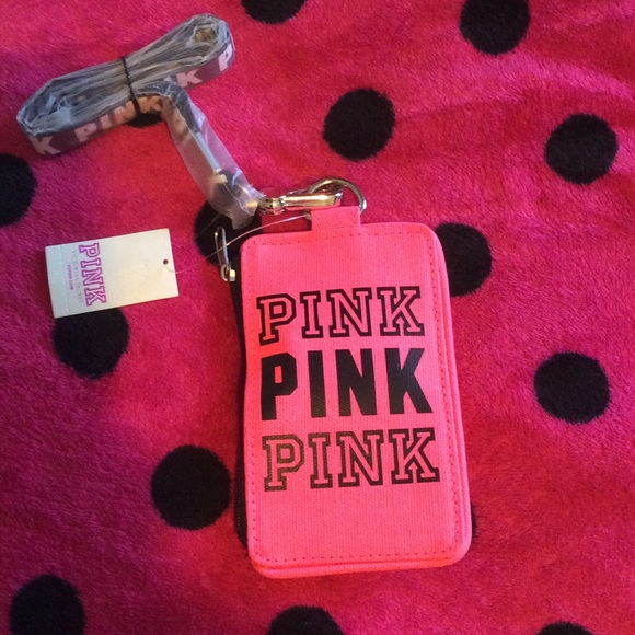 Pink lanyard