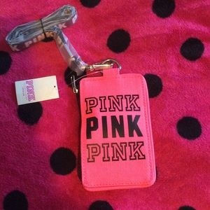Pink lanyard
