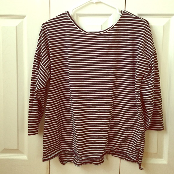Striped Ann Taylor Loft Tee