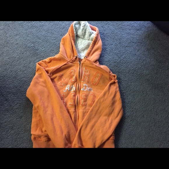 Womens Aeropostale hoodie with fur