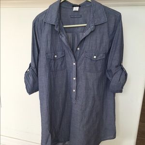 J. Crew chambray long sleeve tunic