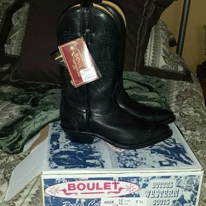 BOULET  COWBOY BOOTS .. BRAND NEW WITH TAGS & BOX