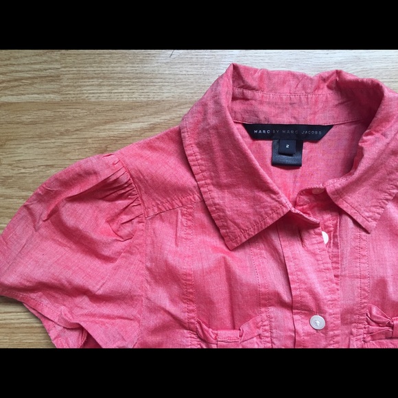 Marc by Marc Jacobs SS button down, Sz 2 - Picture 2 of 3