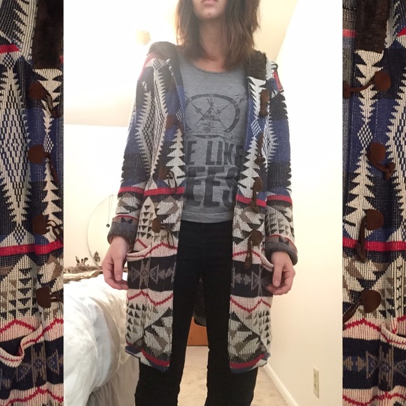 Les Tricots maxi Navajo sweater