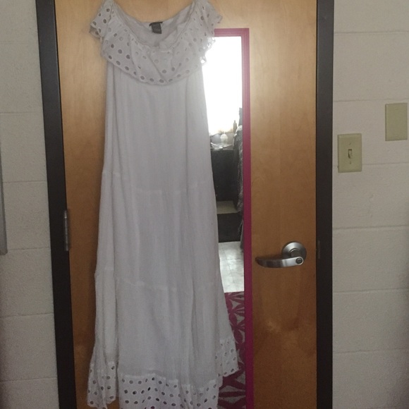 White ankle dress