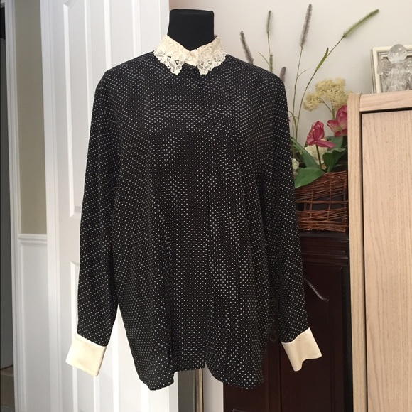 Escada Tops - 💐ESCADA ..Margaretha Ley silk..navy blouse