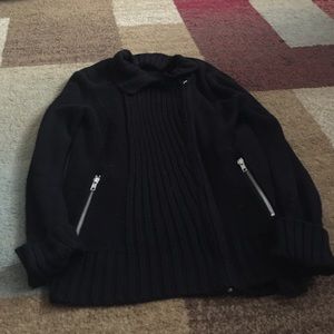 Old Navy black zip up cardigan sweater size M