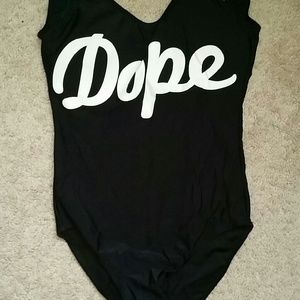 Dope one piece bathing suit