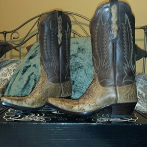 BNWT....BLACK JACK SMOOTH OSTRICH  LEATHER  BOOTS