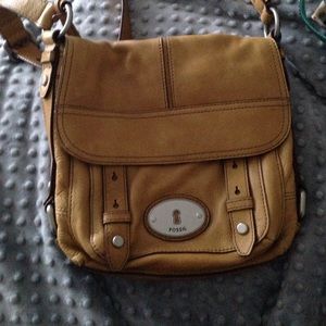 Mustard Medium Fossil Crossbody