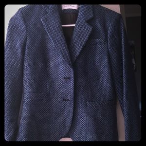 Calvin Klein black and blue blazer
