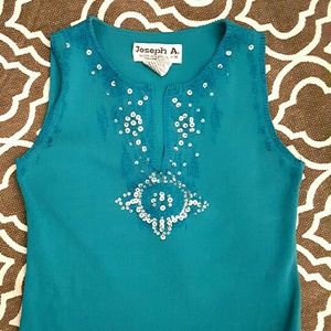 Joseph A Sequenced sleeveless blouse