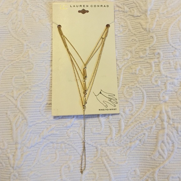 Lauren Conrad ring-to-wrist bracelet