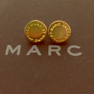 Marc by Marc Jacobs gold stud earrings