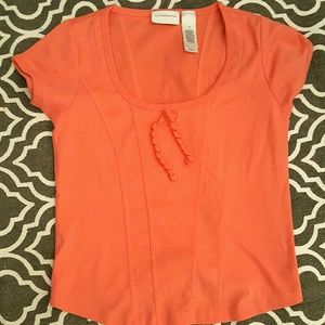 New Liz Claiborne orange blouse