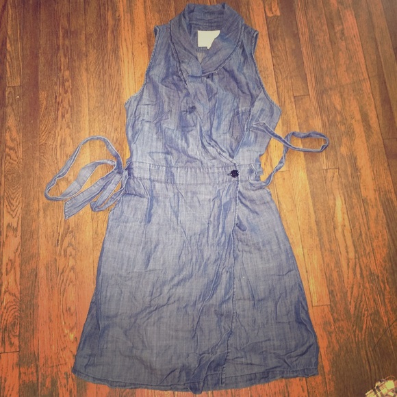 Wraparound denim Jean dress