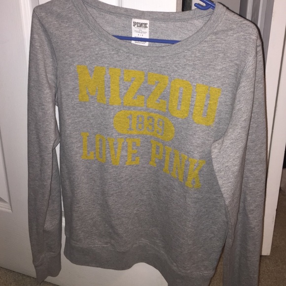 LOVE PINK mizzou crewneck