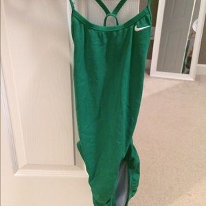 Green Nike one piece