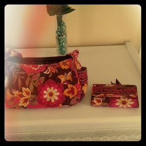 Vera Bradley purse and wallet set