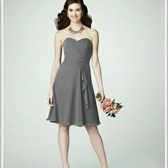 Alfred Angelo Charcoal Bridesmaid Dress