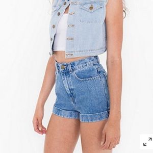 American Apparel denim shorts
