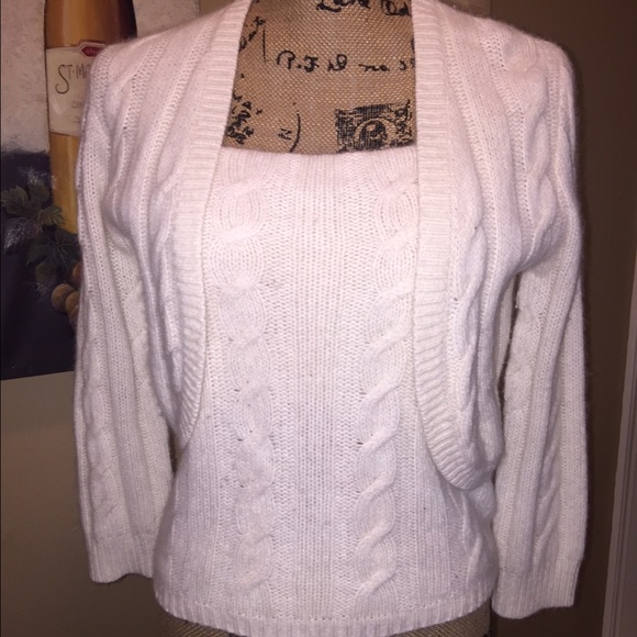 Angora 2 piece sweater set