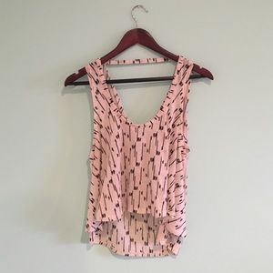 Silence + Noise white and black high-low tank