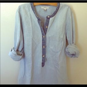 J. Crew Chambray Popover Shirt!