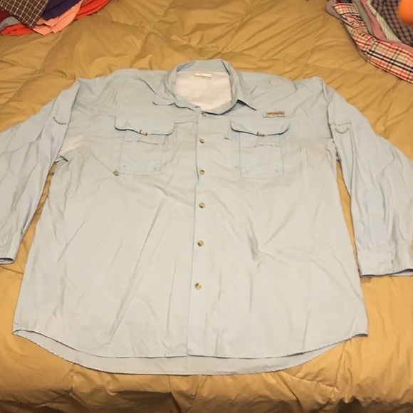 Baby blue Columbia long sleeve PFG