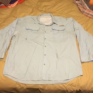 Baby blue Columbia long sleeve PFG