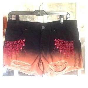 SOLD - BDG Ombré MidRise Freja Vintage Fit Shorts