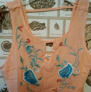 Pink boho shirt, new, modcloth