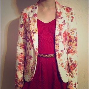 Floral blazer
