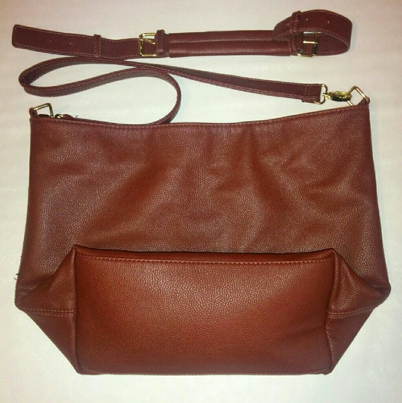 Maroon purse & cross body bag
