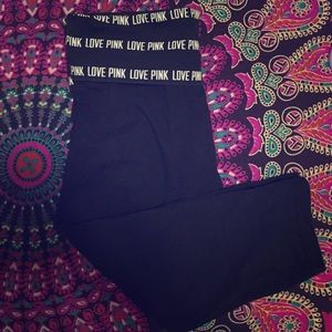 Pink short yogas