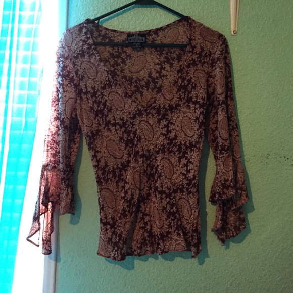 Paisley print blouse