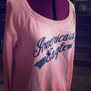 Bright Pink AE crew neck