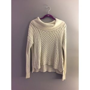 off-white cowl neck sweater