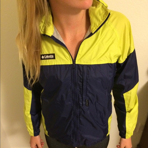 Columbia Jackets & Blazers - Columbia Packable Blue and Yellow Jacket