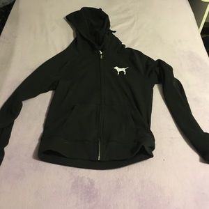 Vs Pink zip up jacket xs