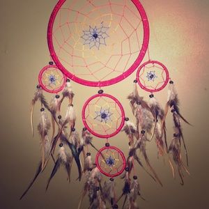 Woven Red Dreamcatcher