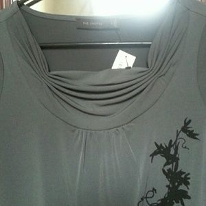 New! The Limited Gray Dress Top