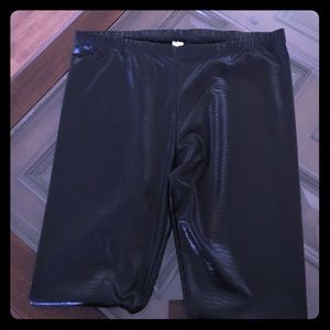 Shiny Black Leggings