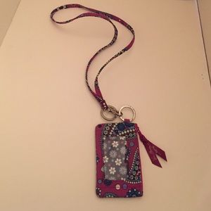 Vera Bradley ID Holder with Lanyard