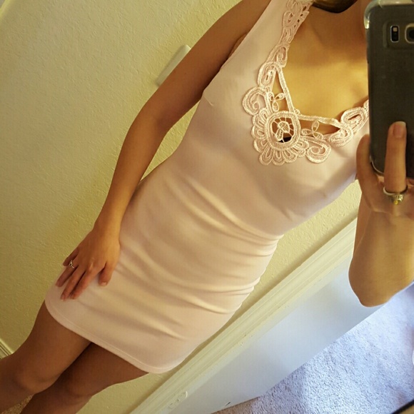 Pink silky dress