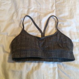 Grey lululemon Flow Y sportbra