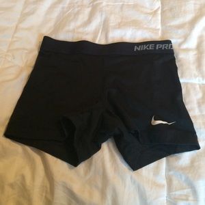Nike pro black compression shorts