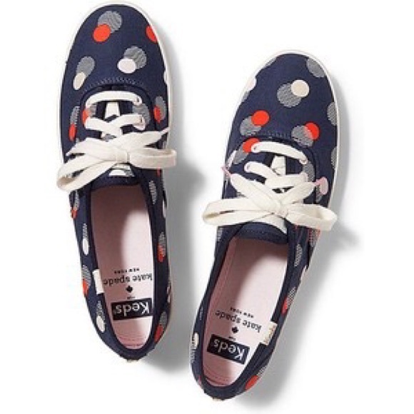 kate spade Shoes - 🎉HOST PICK🎉 kate spade navy blue polka dot Keds