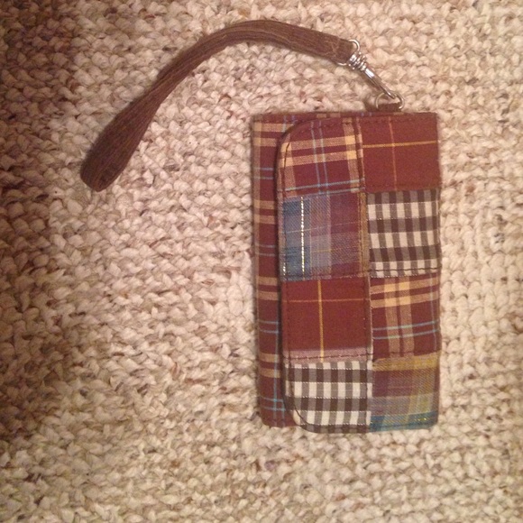 Great condition brown wristlet