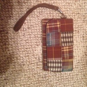 Great condition brown wristlet